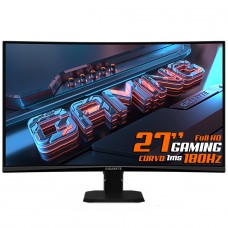 Monitor Gamer Gigabyte GS27FC, 27 Pol, Full HD, Curvo, 180Hz, 1Ms, FreeSync Premium, HDR, HDMI/DP, 20VM0-