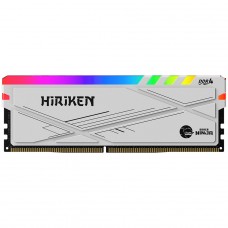 Memória DDR4 Gamer Ninja Hiriken, RGB, 8GB, 3200MHz, Branco, GN-RM-HK8G32C22WD4A