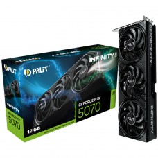 Placa de Vídeo Palit NVIDIA GeForce RTX 5070 Infinity 3, 12GB, GDDR7, DLSS, Ray Tracing, NE75070019K9-GB2