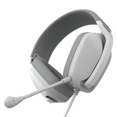 Headset Gamer PCYES Nyra White Ghost, P2 3,5mm, Drivers de 40mm, Microfone Destacável, Branco, HGNYWG