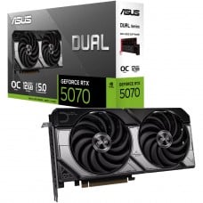 Placa de Vídeo Asus Dual NVIDIA GeForce RTX 5070 OC, 12GB, GDDR7, DLSS, Ray Tracing, 90YV0M17-M0NA00 - Op