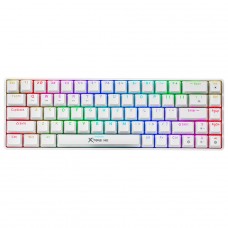 Teclado Mecânico Gamer Xtrike Me GK-995W, Wireless/Bluetooth, RGB, ANSI, 60%, Branco