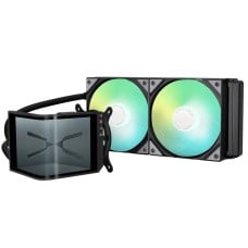 Water Cooler Tryx Panorama SE, 240mm, ARGB, Display Curvo AMOLED Customizável, Intel-AMD, Preto, L-P240L-