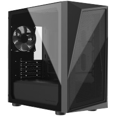 Gabinete Gamer Cooler Master CMP 320L, Mid Tower, Vidro Temperado, ARGB, mATX, Com 1 Fan, Black, CP320-KG